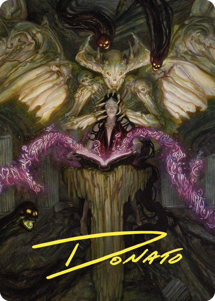 Demonic Tutor Art Card (Gold-Stamped Signature) [Commander Masters Art Series] | Gate City Games LLC