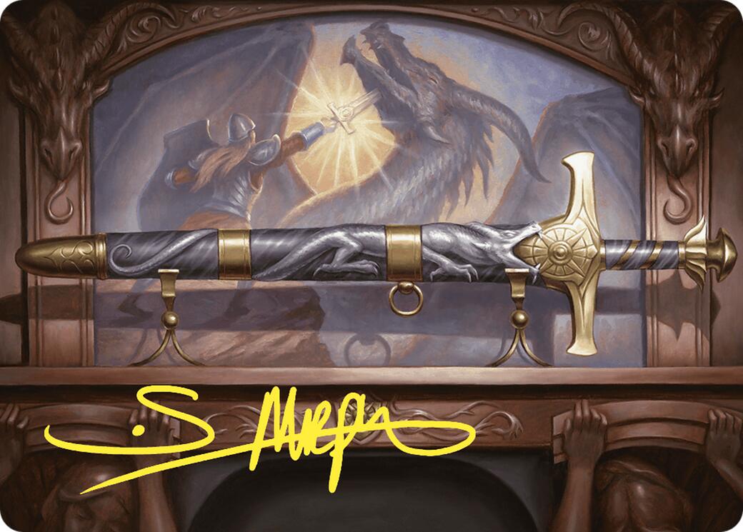 Ancestral Blade Art Card (Gold-Stamped Signature) [Commander Masters Art Series] | Gate City Games LLC