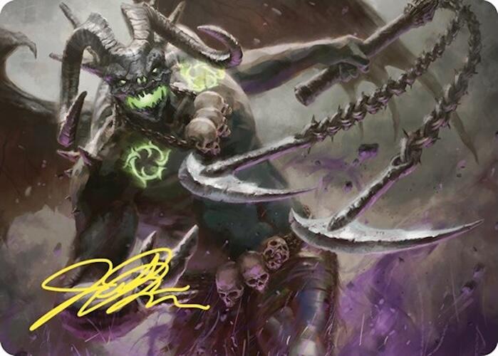 Archfiend of Despair Art Card (Gold-Stamped Signature) [Commander Masters Art Series] | Gate City Games LLC