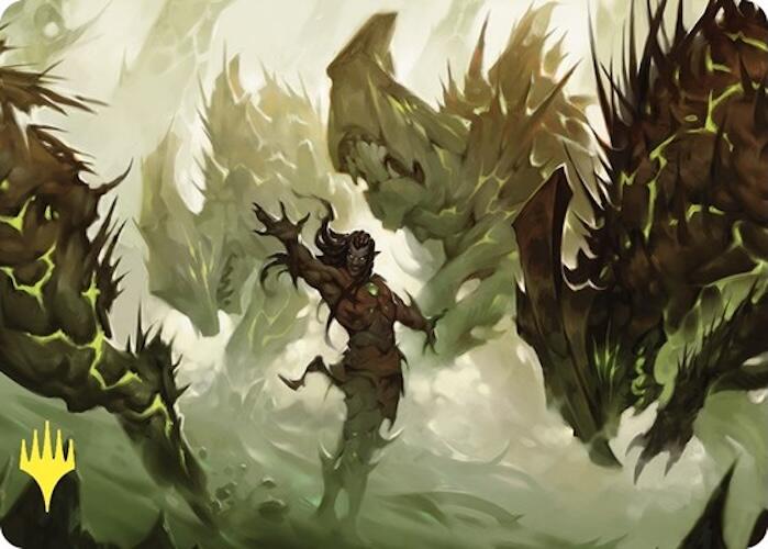 Ezuri's Predation Art Card (Gold-Stamped) [Commander Masters Art Series] | Gate City Games LLC