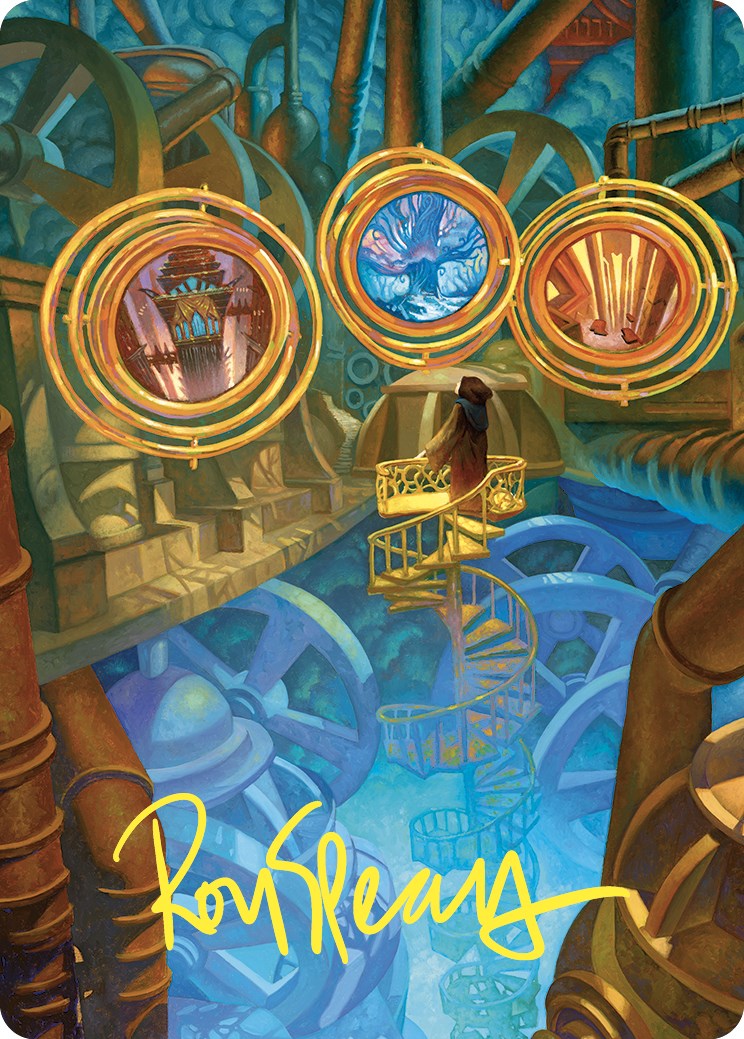 Extraplanar Lens Art Card (Gold-Stamped Signature) [Commander Masters Art Series] | Gate City Games LLC