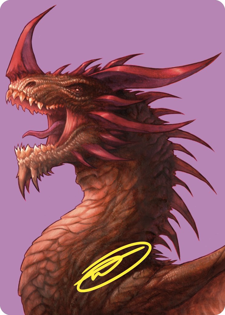 The Ur-Dragon Art Card (Gold-Stamped Signature) [Commander Masters Art Series] | Gate City Games LLC