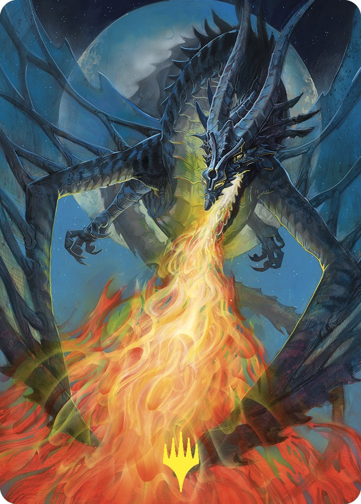 Balefire Dragon Art Card (Gold-Stamped) [Commander Masters Art Series] | Gate City Games LLC