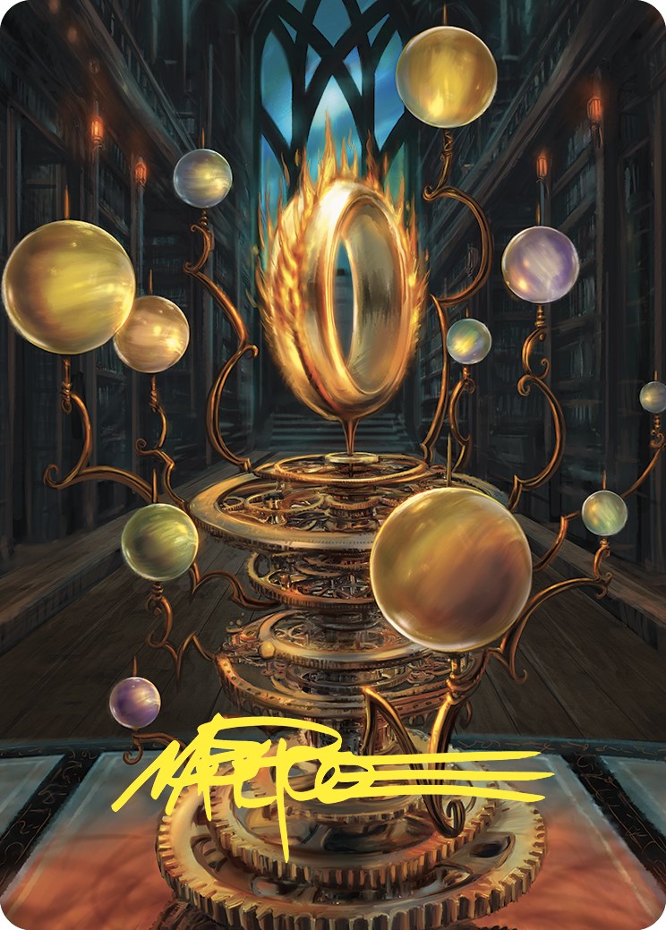 Sol Ring Art Card (Gold-Stamped Signature) [Commander Masters Art Series] | Gate City Games LLC