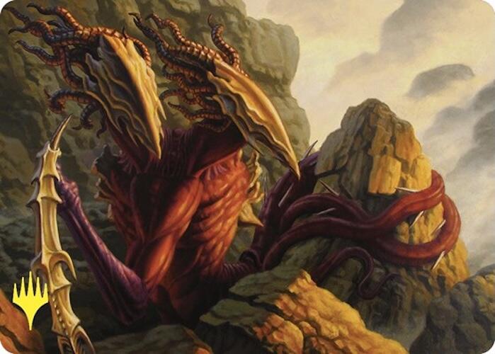 Two-Headed Sliver Art Card (Gold-Stamped) [Commander Masters Art Series] | Gate City Games LLC