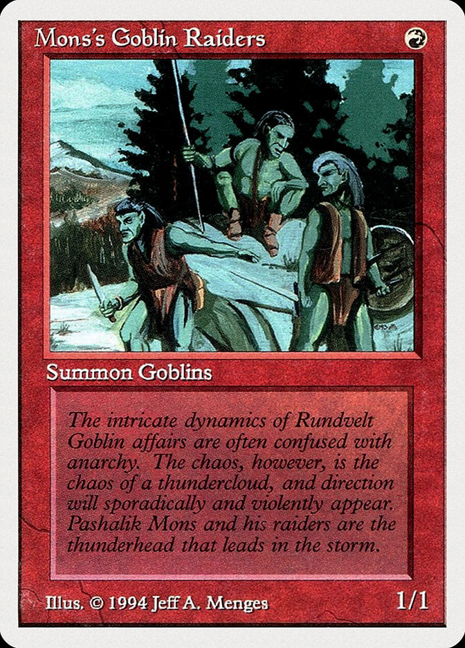 Mons's Goblin Raiders [Summer Magic / Edgar] | Gate City Games LLC