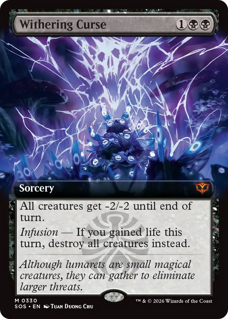 Withering Curse (Extended Art) [Secrets of Strixhaven] | Gate City Games LLC