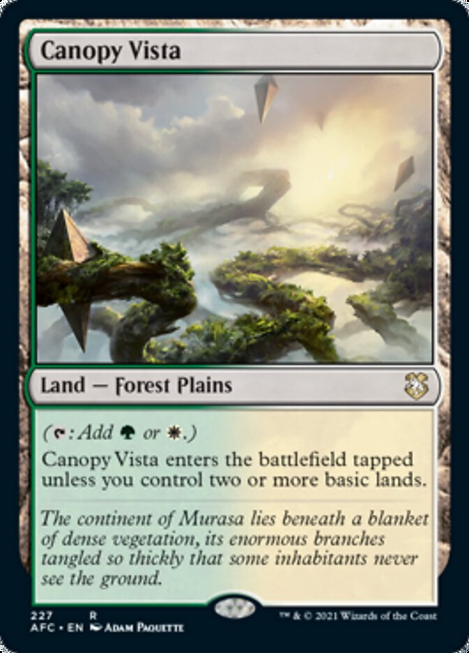 Canopy Vista [Dungeons & Dragons: Adventures in the Forgotten Realms Commander] | Gate City Games LLC