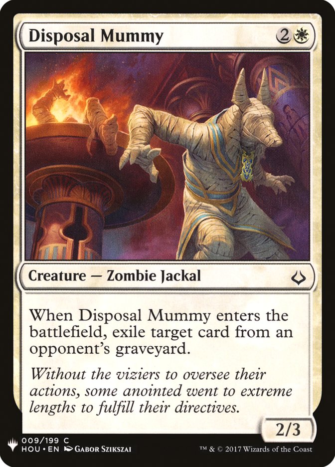 Disposal Mummy [Mystery Booster] | Gate City Games LLC