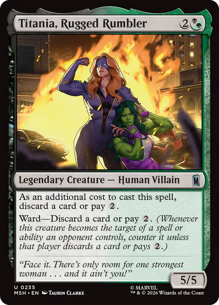 Titania, Rugged Rumbler [Marvel Super Heroes] | Gate City Games LLC