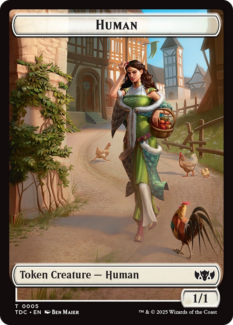 Human // Rat Double-Sided Token [Tarkir: Dragonstorm Commander Tokens] | Gate City Games LLC