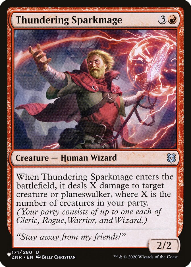 Thundering Sparkmage [The List] | Gate City Games LLC