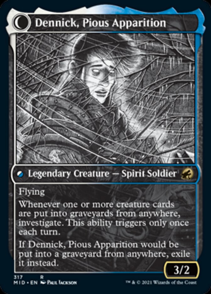 Dennick, Pious Apprentice // Dennick, Pious Apparition (Showcase Eternal Night) [Innistrad: Midnight Hunt] | Gate City Games LLC