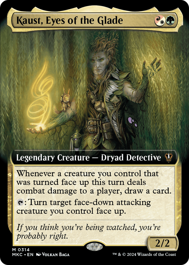 Kaust, Eyes of the Glade (Extended Art) [Murders at Karlov Manor Commander] | Gate City Games LLC