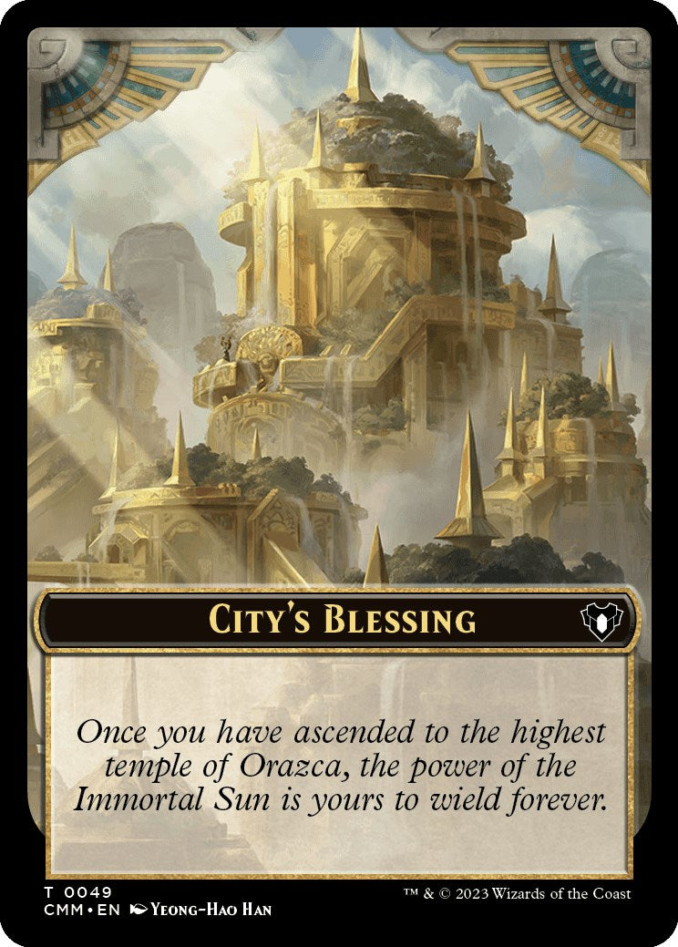 City's Blessing // Dragon Egg Double-Sided Token [Commander Masters Tokens] | Gate City Games LLC