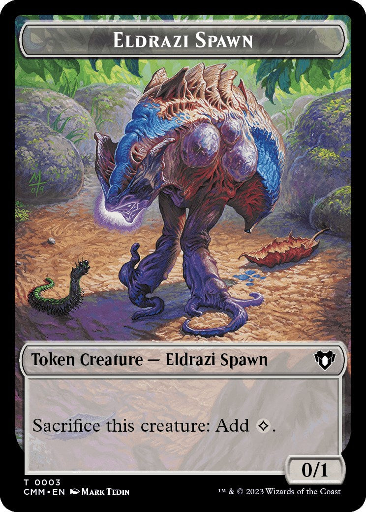 Eldrazi Spawn // Phyrexian Germ Double-Sided Token [Commander Masters Tokens] | Gate City Games LLC