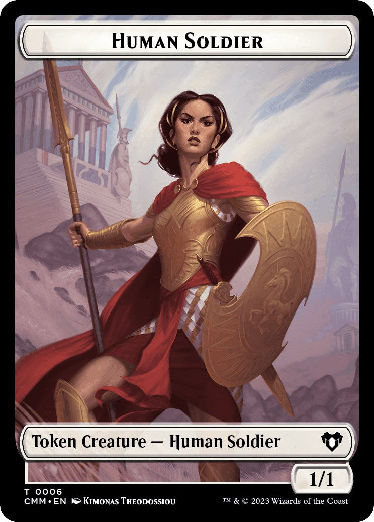 Human Soldier // Zombie (0013) Double-Sided Token [Commander Masters Tokens] | Gate City Games LLC