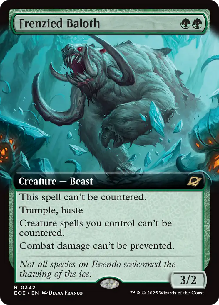 Frenzied Baloth (Extended Art) [Edge of Eternities] | Gate City Games LLC