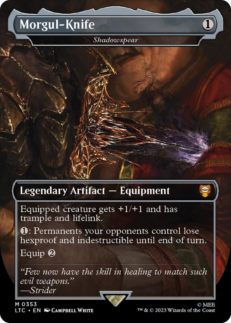 Morgul-Knife - Shadowspear [The Lord of the Rings: Tales of Middle-Earth Commander] | Gate City Games LLC