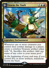 Storm the Vault // Vault of Catlacan [Rivals of Ixalan Prerelease Promos] | Gate City Games LLC