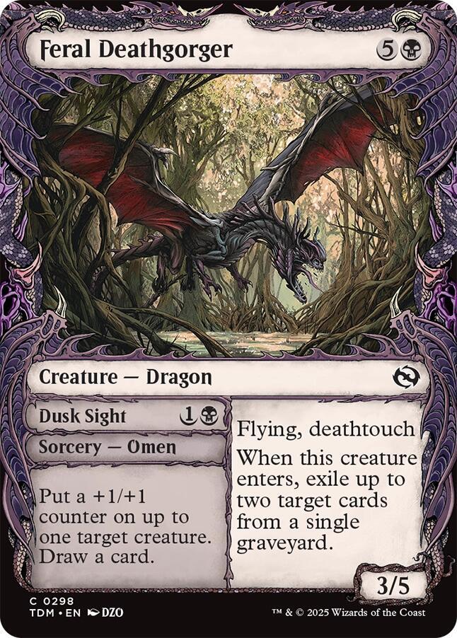 Feral Deathgorger (Showcase) [Tarkir: Dragonstorm] | Gate City Games LLC