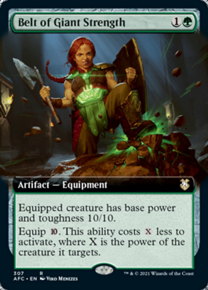 Belt of Giant Strength (Extended Art) [Dungeons & Dragons: Adventures in the Forgotten Realms Commander] | Gate City Games LLC