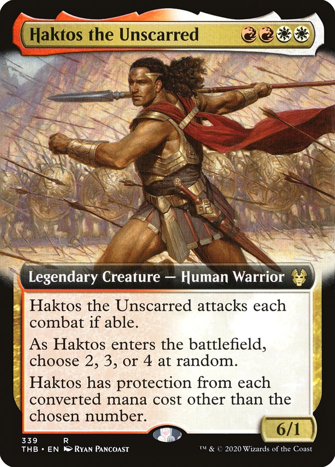 Haktos the Unscarred (Extended Art) [Theros Beyond Death] | Gate City Games LLC