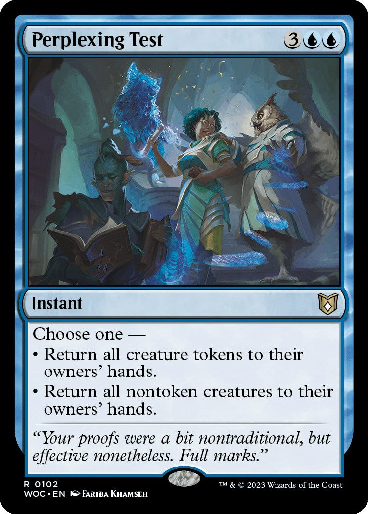 Perplexing Test [Wilds of Eldraine Commander] | Gate City Games LLC