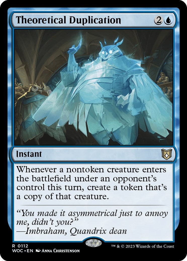Theoretical Duplication [Wilds of Eldraine Commander] | Gate City Games LLC