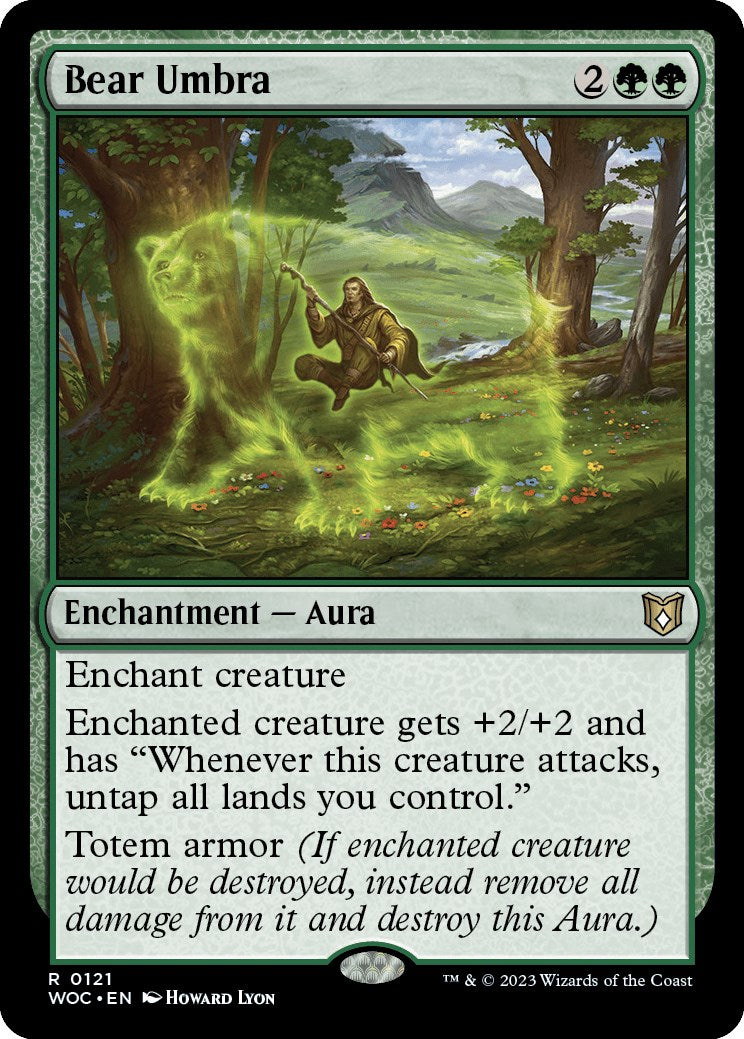 Bear Umbra [Wilds of Eldraine Commander] | Gate City Games LLC