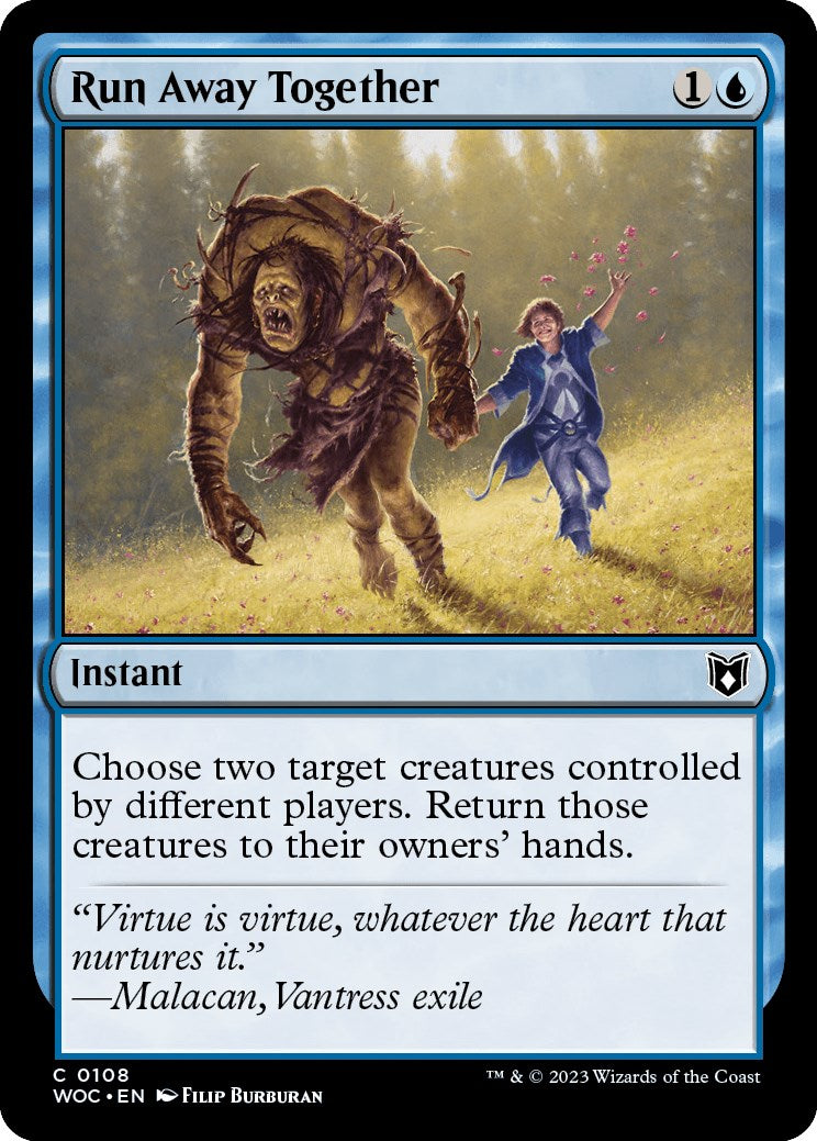 Run Away Together [Wilds of Eldraine Commander] | Gate City Games LLC