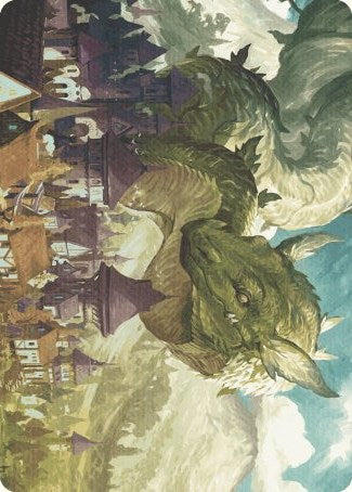 Beanstalk Wurm Art Card [Wilds of Eldraine Art Series] | Gate City Games LLC