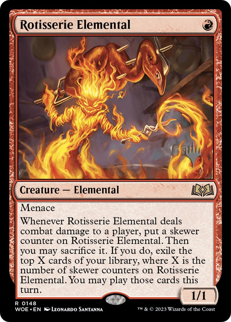 Rotisserie Elemental (Promo Pack) [Wilds of Eldraine Promos] | Gate City Games LLC