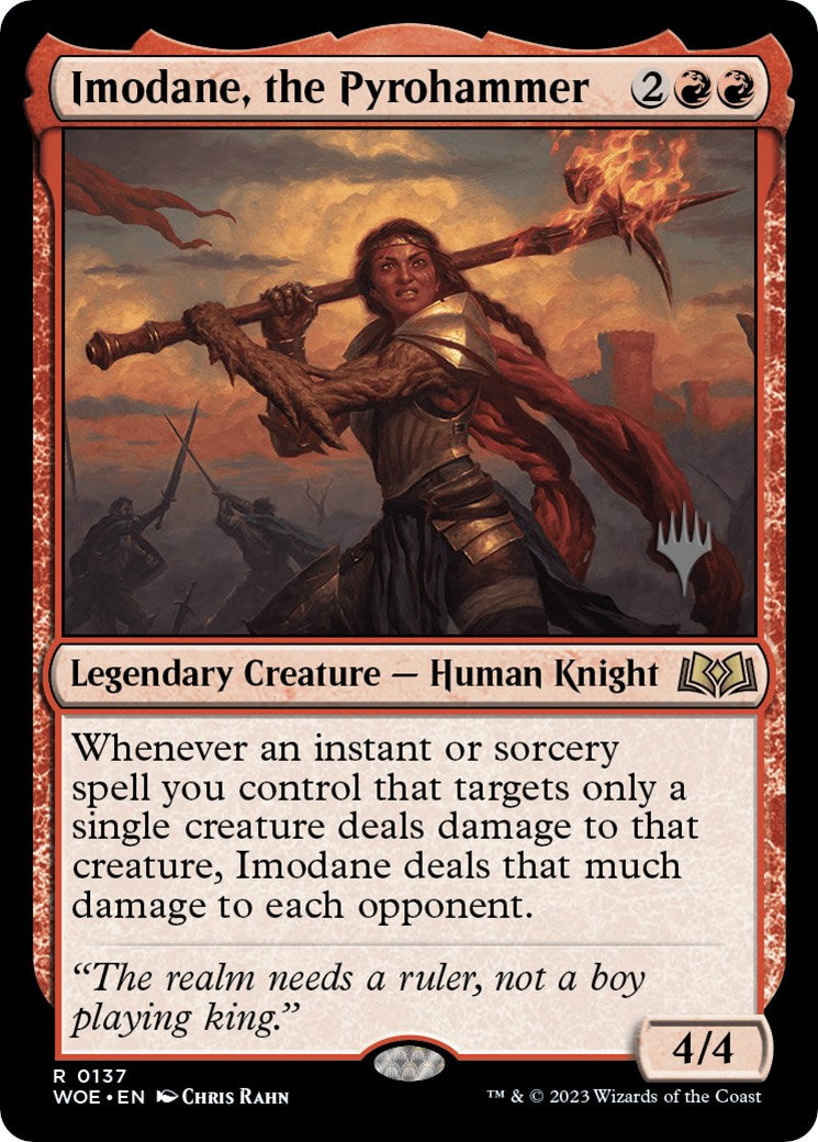 Imodane, the Pyrohammer (Promo Pack) [Wilds of Eldraine Promos] | Gate City Games LLC