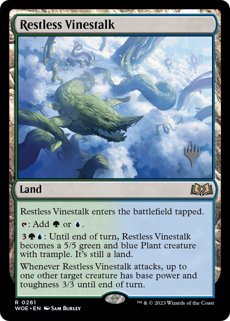 Restless Vinestalk (Promo Pack) [Wilds of Eldraine Promos] | Gate City Games LLC