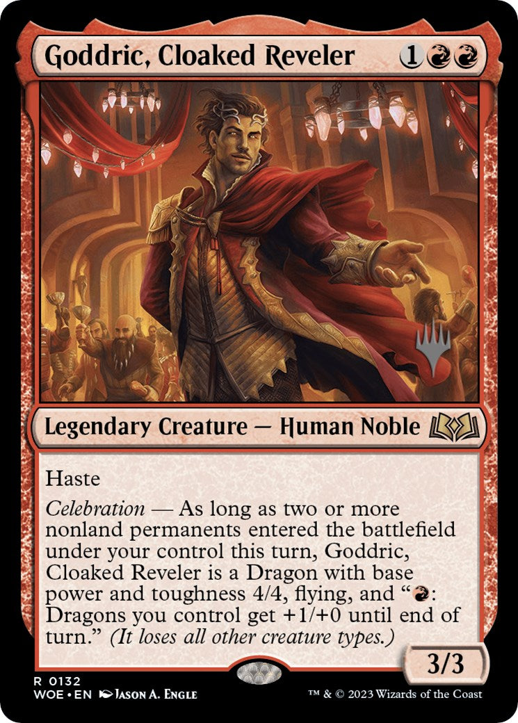 Goddric, Cloaked Reveler (Promo Pack) [Wilds of Eldraine Promos] | Gate City Games LLC