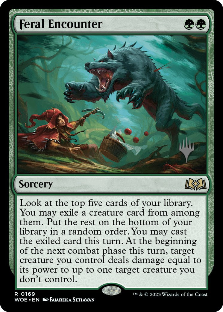 Feral Encounter (Promo Pack) [Wilds of Eldraine Promos] | Gate City Games LLC