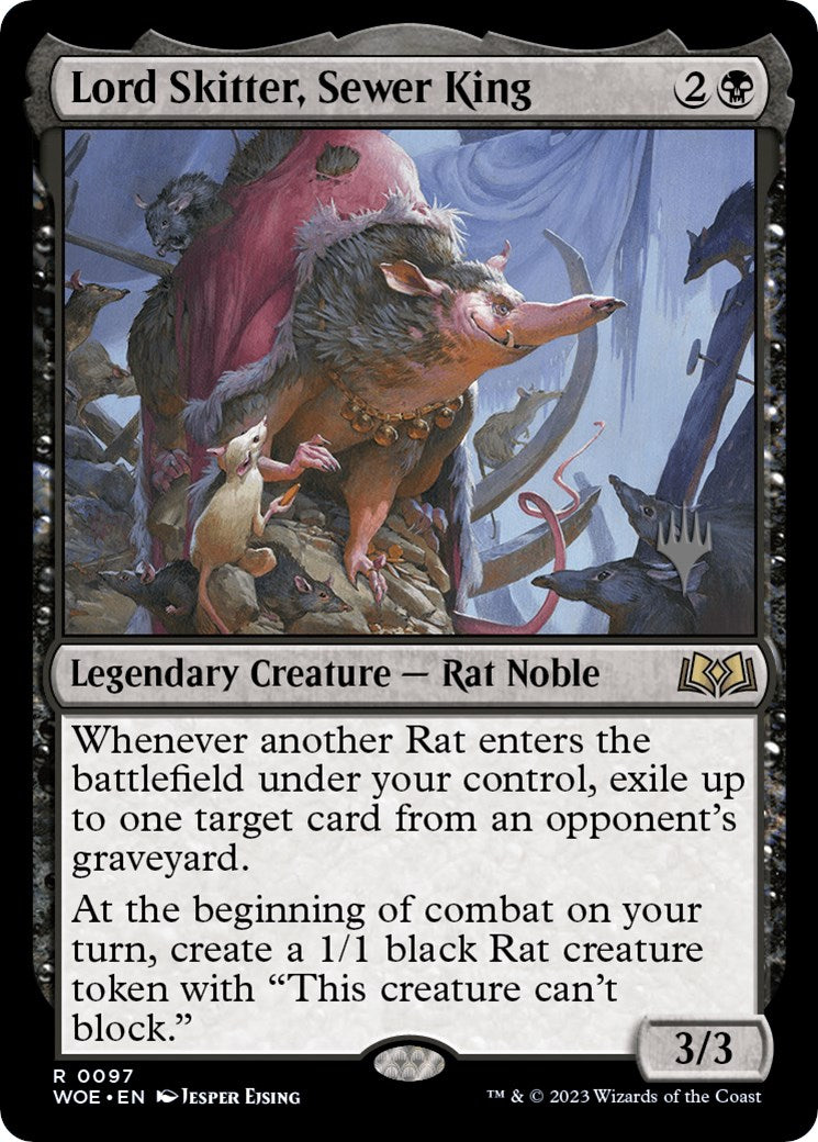 Lord Skitter, Sewer King (Promo Pack) [Wilds of Eldraine Promos] | Gate City Games LLC