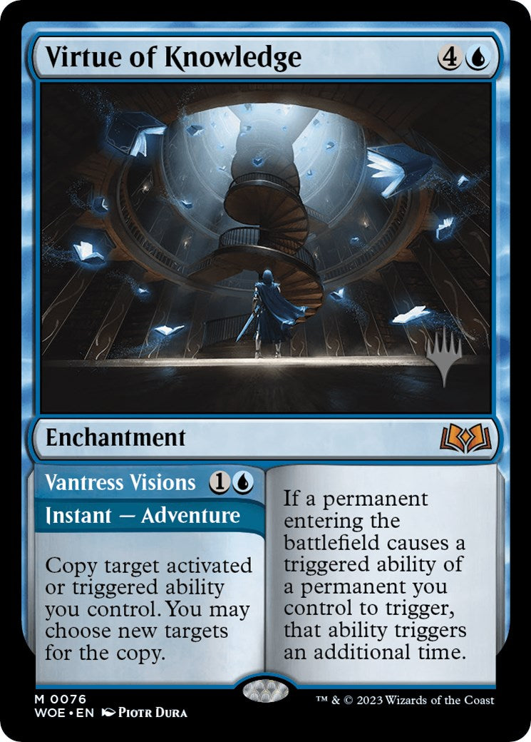 Virtue of Knowledge // Vantress Visions (Promo Pack) [Wilds of Eldraine Promos] | Gate City Games LLC