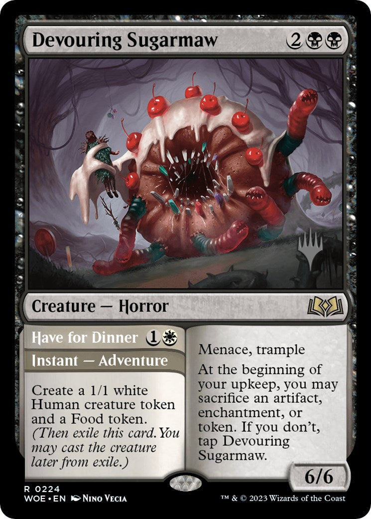 Devouring Sugarmaw // Have for Dinner(Promo Pack) [Wilds of Eldraine Promos] | Gate City Games LLC