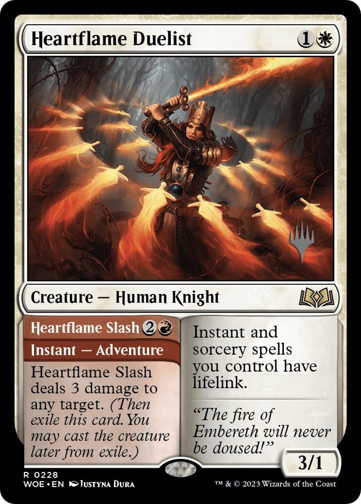 Heartflame Duelist // Heartflame Slash (Promo Pack) [Wilds of Eldraine Promos] | Gate City Games LLC