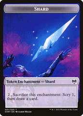 Human Warrior // Shard Double-Sided Token [Kaldheim Tokens] | Gate City Games LLC