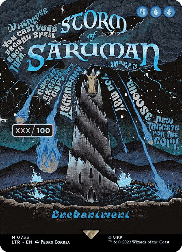 Storm of Saruman (Borderless Poster) (Serialized) [The Lord of the Rings: Tales of Middle-Earth] | Gate City Games LLC