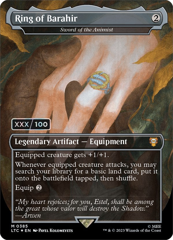 Ring of Barahir - Sword of the Animist (Serialized) [The Lord of the Rings: Tales of Middle-Earth Commander] | Gate City Games LLC