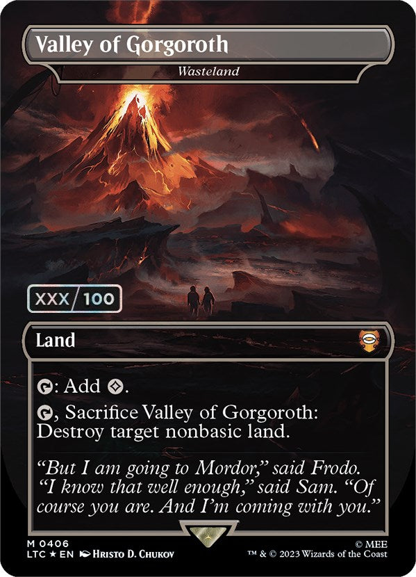 Valley of Gorgoroth - Wasteland (Serialized) [The Lord of the Rings: Tales of Middle-Earth Commander] | Gate City Games LLC