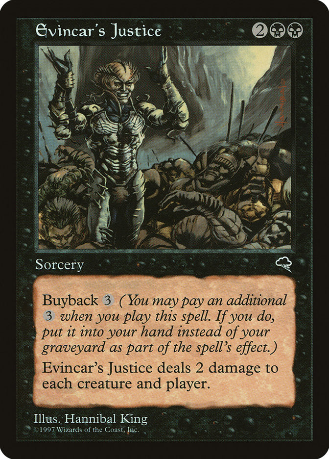 Evincar's Justice [Tempest] | Gate City Games LLC