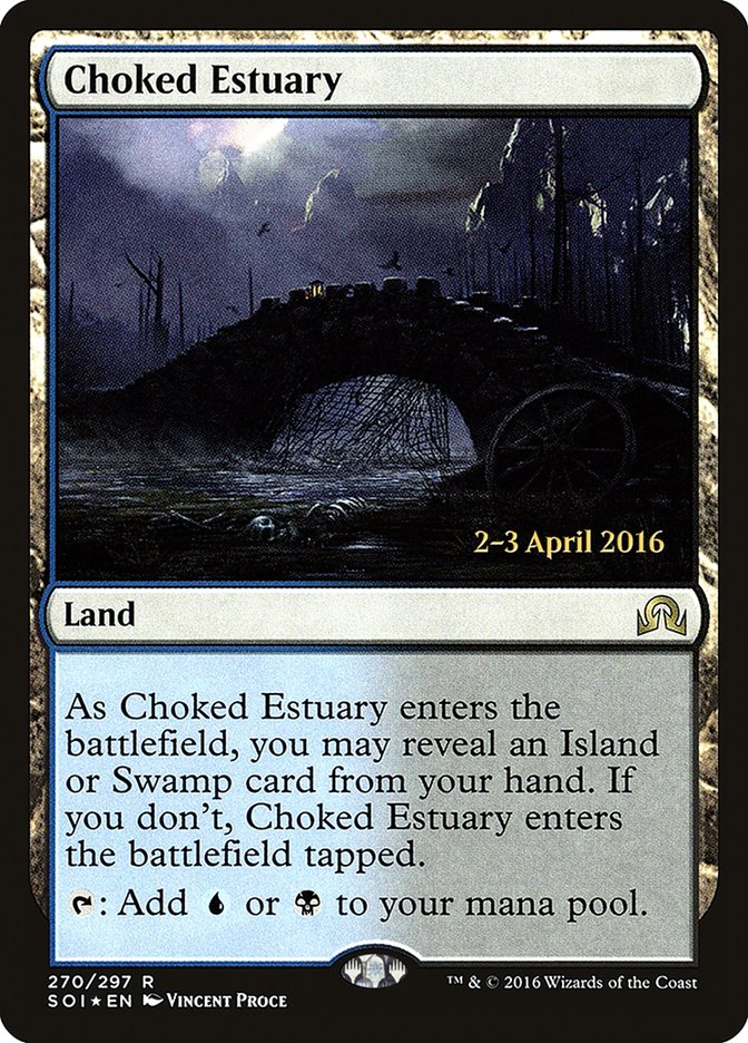 Choked Estuary [Shadows over Innistrad Prerelease Promos] | Gate City Games LLC
