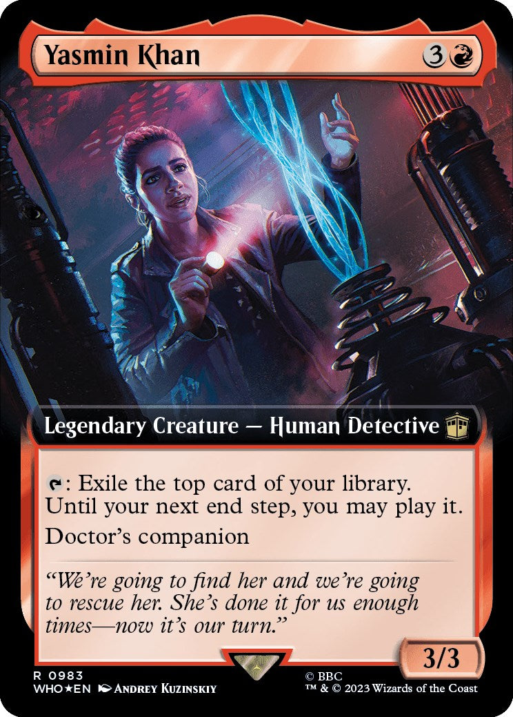 Yasmin Khan (Extended Art) (Surge Foil) [Doctor Who] | Gate City Games LLC