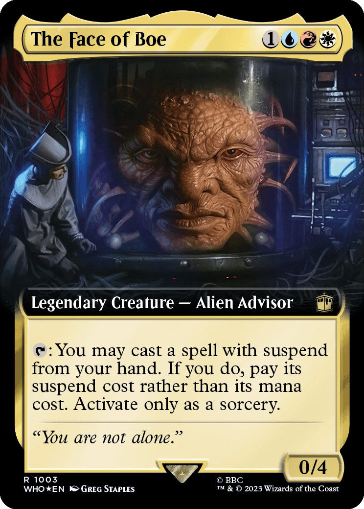 The Face of Boe (Extended Art) (Surge Foil) [Doctor Who] | Gate City Games LLC