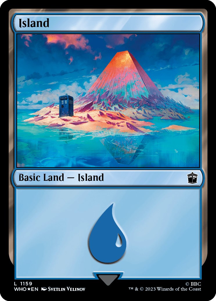 Island (1159) (Surge Foil) [Doctor Who] | Gate City Games LLC